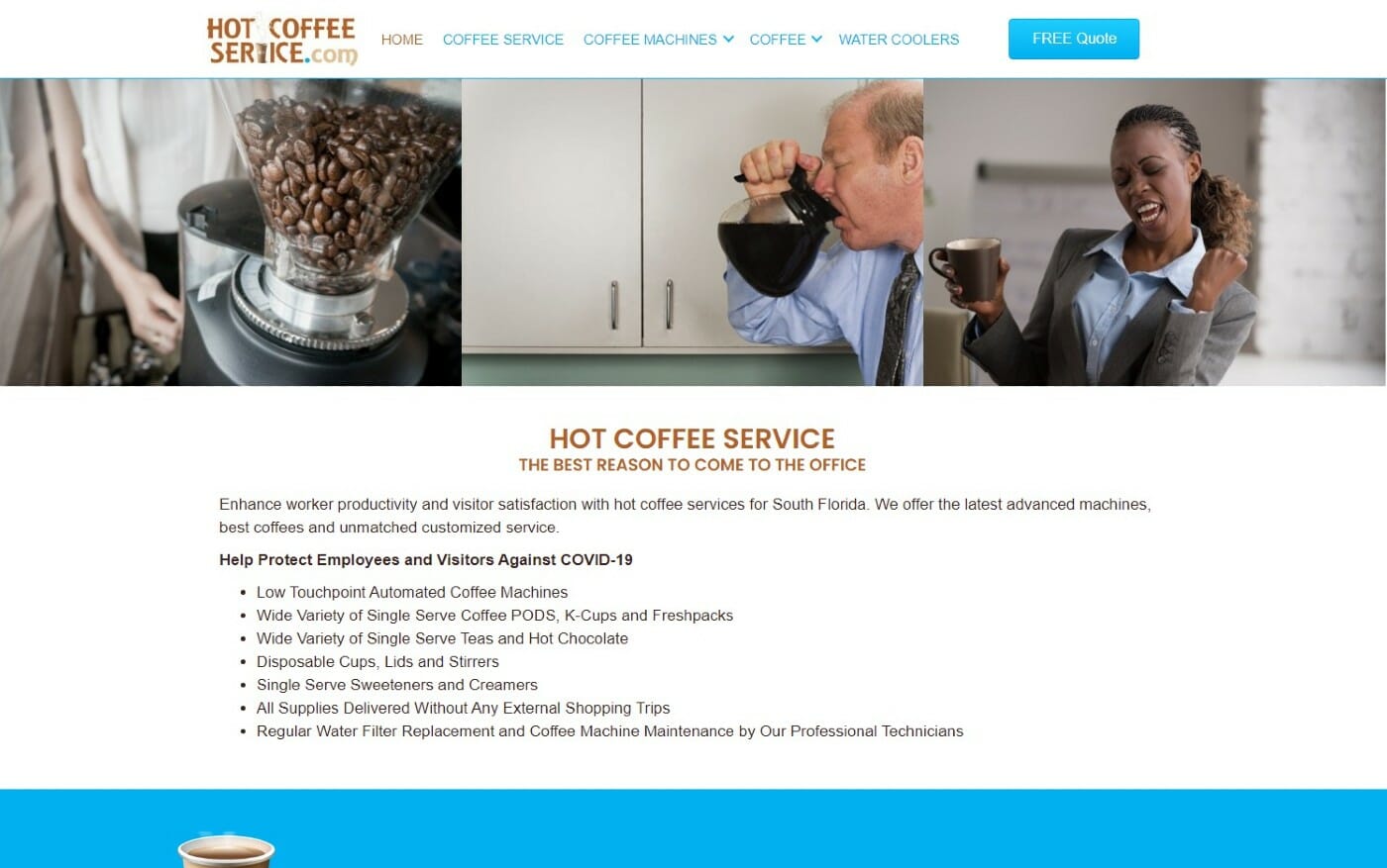 hotcoffeeservice local business site