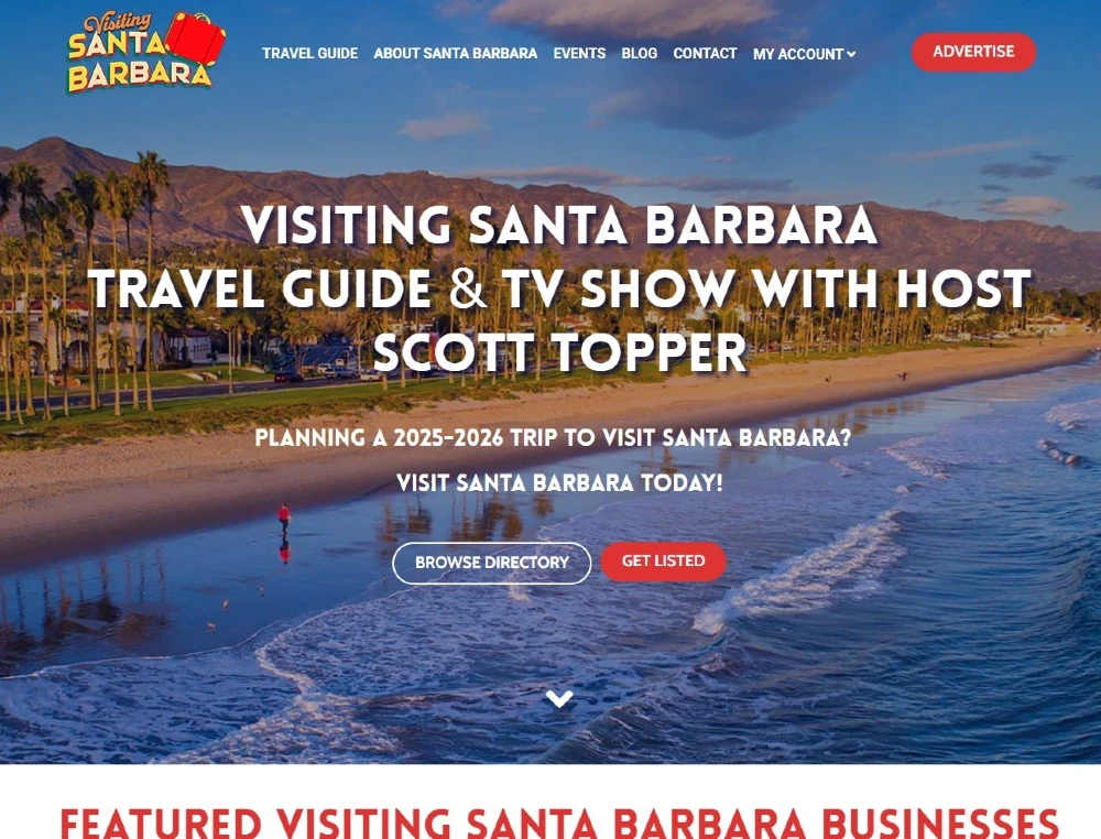 Visiting Santa Barbara tourism website and marketing system by HYPEsites