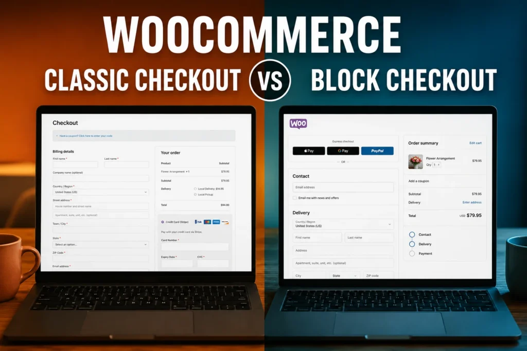 WooCommerce Classic Checkout vs Block Checkout comparison